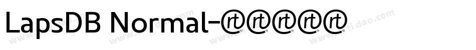 LapsDB Normal字体转换